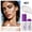 01#Icy White, variant on Julystar Body & Face Highlighter Powder, Sponge-Tip Loose Shimmer Powder, Multi-Use Glitter Highlight for Face, Collarbone & Body