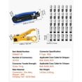 thumbnail image 2 of Coax Cable Crimper Kit Coaxial Cable Compression Tool Kit with Crimp Tool, 2 of 11