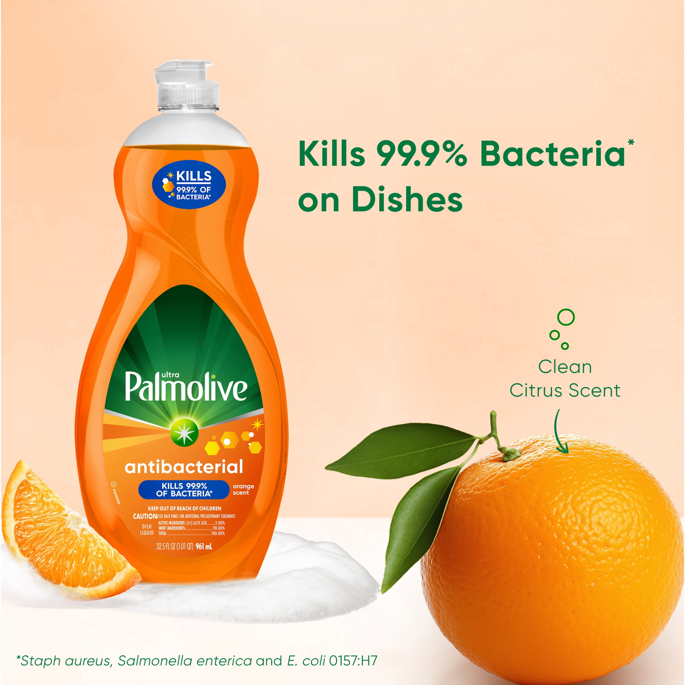 Palmolive Ultra Antibacterial Orange Scent Dish Soap - Thumbnail 3