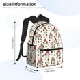 thumbnail image 2 of Honeii Merry Christmas Santa Print School Backpack,Casual Lightweight Travel Rucksack Daypack,Backpacks for College High, 2 of 6