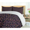 thumbnail image 5 of Ambesonne Floral Duvet Cover Set, Romantic Summer Mini Flowers, 2-Calking, Indigo and Multicolor, 5 of 7