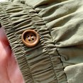 thumbnail image 5 of Wide Leg Linen Shorts for Girls Elastic High Waisted Pleated Casual Loose Bermuda Shorts, 5 of 7