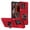 Red, variant on Kryonix for Motorola Moto Edge 50 Pro Case with Wallet Card Holder [Store 2 Cards] 360° Magnetic Rotated Ring Kickstand,Armor Shockproof Case,Military Grade Heavy Duty Protection Cover,Violet