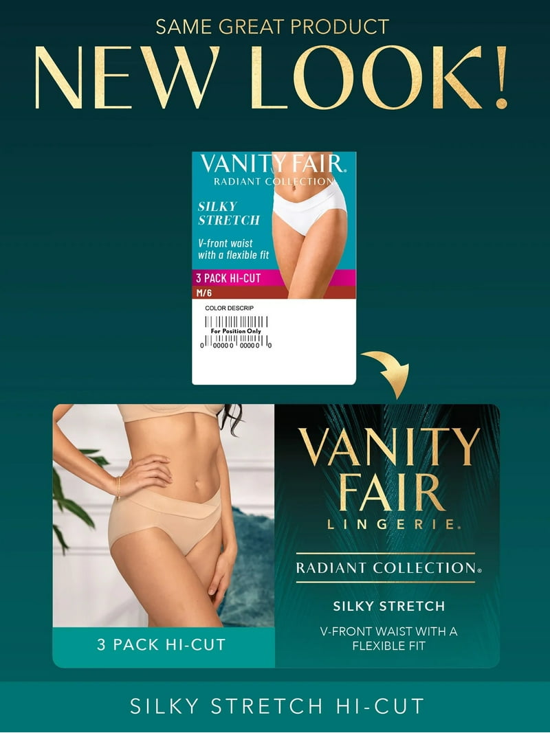 Mutandine Vanity Fair 13011 In Pizzo, Confezione Da 3, Slip E Hi-cut