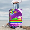 thumbnail image 3 of Lsque Geometry Dash Printed Luggage Cover, Travel Luggage Protector,Scratch and Dirt Resistant, Fits 18-32 Inch Luggage - Large, 3 of 9