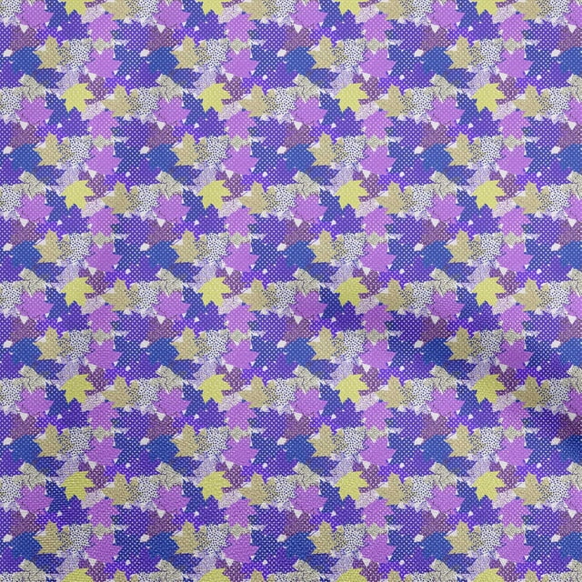 oneOone Velvet Purple Fabric Abstract Sewing Material Print Fabric By The Yard 58 Inch Wide