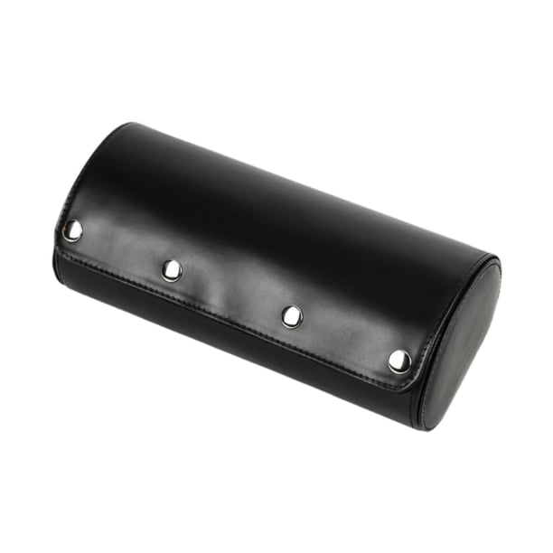 Estuche de exhibición de relojes con 3 ranuras, de PU negro, ahorra espacio, caja enrollable, organizador de relojes de pulsera para interiores, hogar, casilleros, hombres