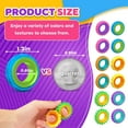 thumbnail image 4 of Fidget Toys Sensory Rings for Kids: 12 Pack Finger Spinner Rings - Texture Stress Toys for Kids Autism Calming - Fun Fidgets for Student Classroom Prize Stocking Stuffers, 4 of 6