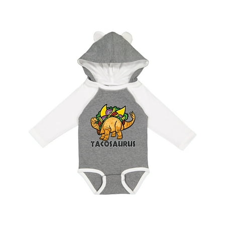

Inktastic Tacosaurus Boys or Girls Long Sleeve Baby Bodysuit