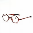 thumbnail image 2 of Gafas de lectura retro de montura completa, redondas, blancas, pequeñas, estilo literario fresco, espejo Prince, 2 of 5