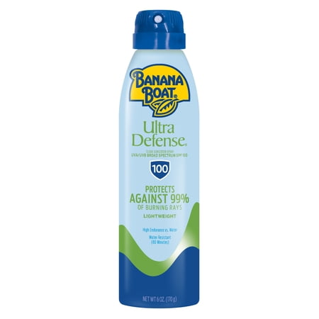 Banana Boat Ultra Defense Clear Sunscreen Spray SPF 100  6 oz