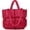 Red, variant on Ladies Large Quilted Tote Bag Winter Soft Quilted Shoulder Bag Down Shoulder Bag Ladies Handbag