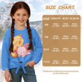 thumbnail image 7 of Xoenoiee Capybara Axolotl Print Long Sleeve Shirts for Girls Crewneck T-Shirts Kids Soft Long Sleeve Tees Top Twist Knot T Shirts Tie Front Blouses, 9-10 Years, 7 of 7