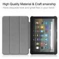 thumbnail image 5 of Allytech Amazon New Kindle Fire HD 8 Case (8-inch Display, 10th Generation, 2020 Released), Slim Trifold Stand Protective Auto Sleep Wake Case Cover for Amazon Kindle Fire HD 8 2020, Gray, 5 of 8