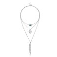 thumbnail image 4 of Guardurnaity Fashion Necklace Set Delicate Adjustable Aesthetic Gifts Day Necklaces Leaves Valentines Jewelry Layered Unique Choker for Women Type1 NO1, 4 of 6