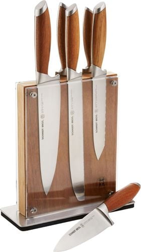 schmidt brothers cutlery 7 piece knife block set