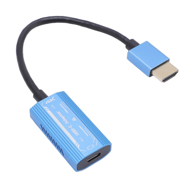 Adaptador De Gafas AR, Interfaz Multimedia HD De Fuerte Disipación De Calor Azul 4K 60 Hz A Adaptador USB C Para Proyector
