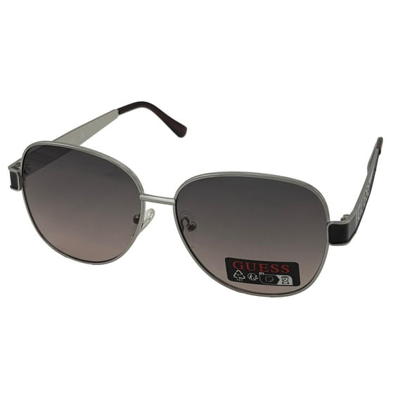 Guess Sunglass Women's Nickeltin Metal Aviator, Gradient Smoke Lens GO00019. 10B