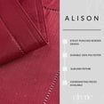 thumbnail image 3 of Elrene Home Fashions Alison - Juego De 4 Manteles Individuales De Tela Con Diseño De Borde Con Ojales, Resistente A Las Arrugas, 13 X 19 Pulgadas, Color Arándano, 3 of 5