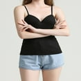 thumbnail image 3 of Women Padded Bra Spaghetti Strap V Neck Vest Cami Tank Tops Shirt Blouse, 3 of 5
