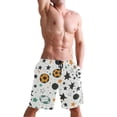 thumbnail image 5 of Men's Short Pants Beach Pants Men's Beach Shorts Short Pants Quick Drying Pants Lightweight and Breathable Fashionable and Unique L Star Football, 5 of 8