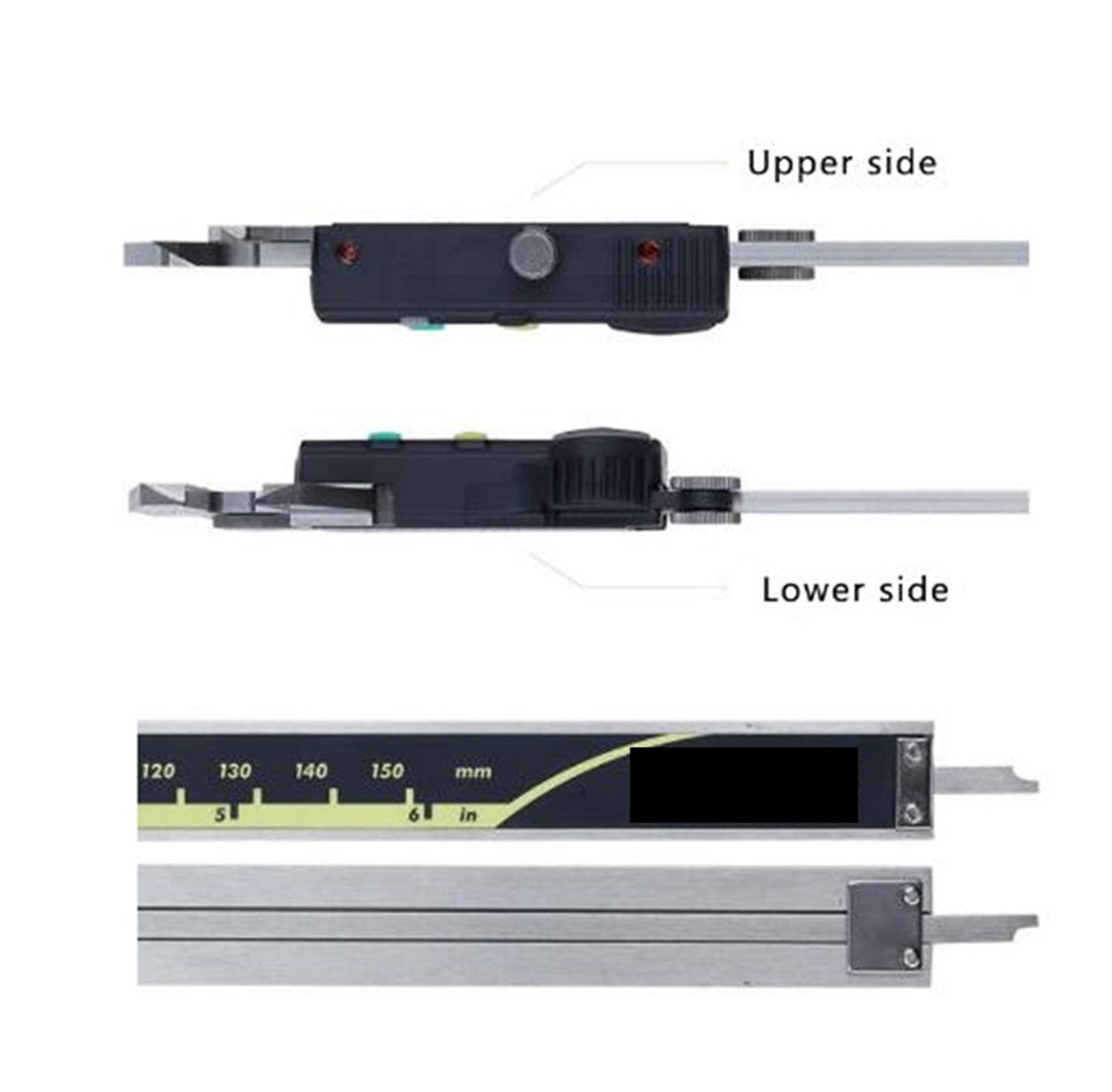 Calipers 500-196-20 Digital Caliper Stainless Steel Inch Metric 6" 0-150mm Range-0.001" Accuracy 0.0005" ,Easy to Operate