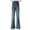 Blue, variant on Sopiago Girls' Jeans Flare Bell Bottom High Elastic Waist Stretchy Denim Pants Cute Y2K Bootcut Streetwear with Pockets Black,12-13 Years