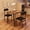 Brown, variant on Small Dining Table Set for 2 with Upholstered Chairs, kitchen Dinner Table and Chairs Set of 2,3 Piece Modern 2 Person Dinette Set Furniture Ideal for Dining Living Room Office Apartment Small Space