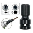 thumbnail image 2 of Carroterr 1/2 inch Square To 1/4 inch Hex Ratchet Socket Wrench Socket Adapter For Impact↗ J9S6, 2 of 9