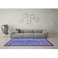 thumbnail image 3 of Ahgly Company Machine Washable Indoor Rectangle Abstract Blue Modern Area Rugs, 8' x 12', 3 of 4