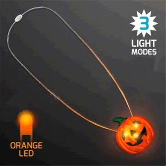 Blinkee 1255507 LED Happy Jack O Lantern Pumpkin Necklace