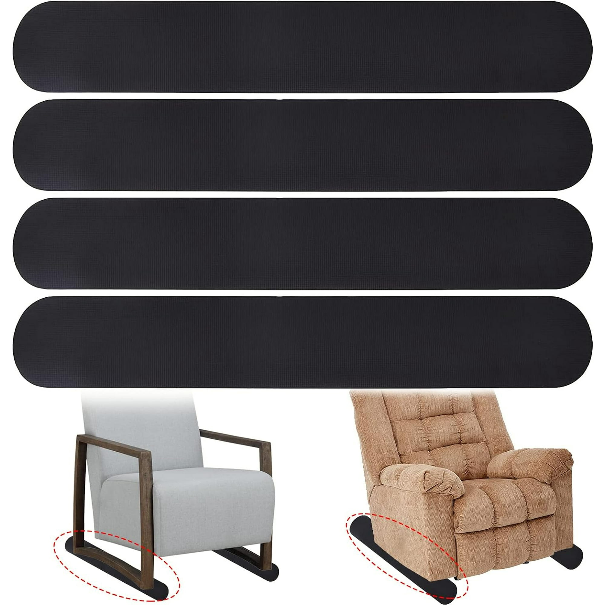 4 Pcs Anti Slip Furniture Pads for Recliner Recliner Non Slip Grippers Recliner Floor Protector Non Skid Furniture Pads for Hardwood Floors Recliner Pads to Prevent Furniture Sliding Walmart