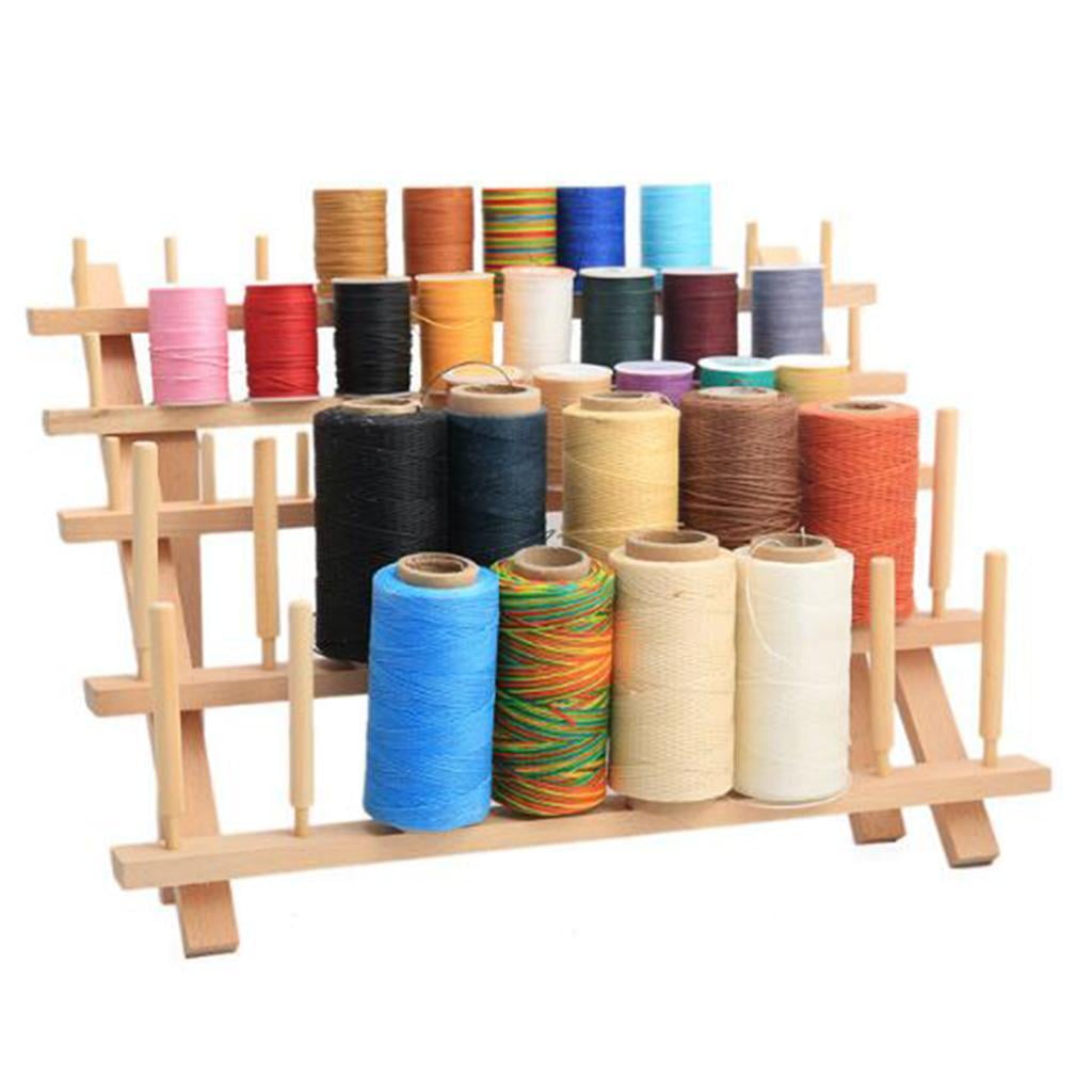 Wooden Thread Rack Holder - 46 Spool Skeins Stand, Thread Organiser, 30cm x 40cm
