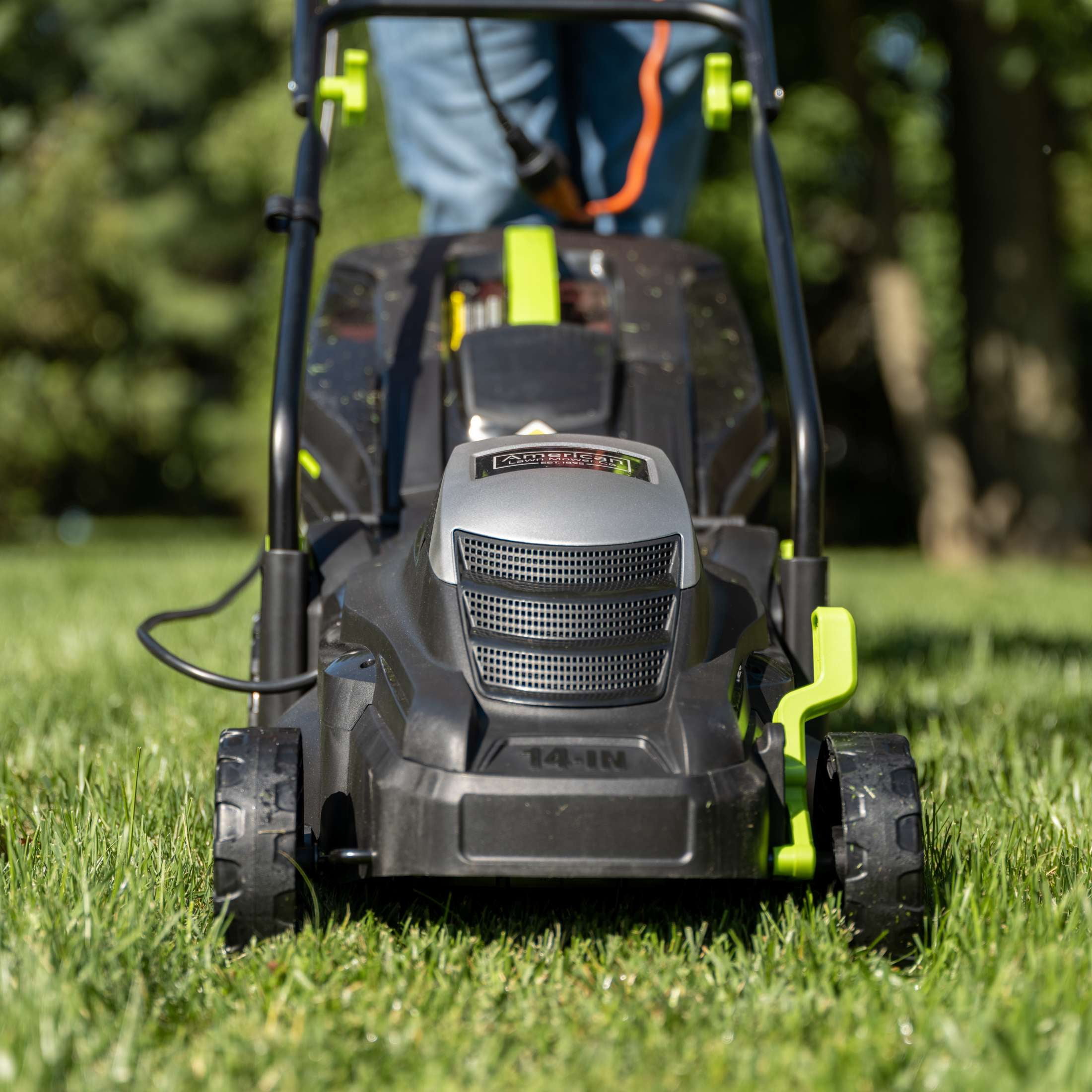 American Lawn Mower 50514 14-inch 11-Amp 120V Corded Electric Lawn Mower, with 5-Position Height Adjustment and 9-Gallon Grass Collection Bag