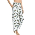 thumbnail image 2 of Xecao Colorful Grass Women's Straight Lounge Pajama Pants: The Epitome of Relaxed Sleepwear, 2 of 9