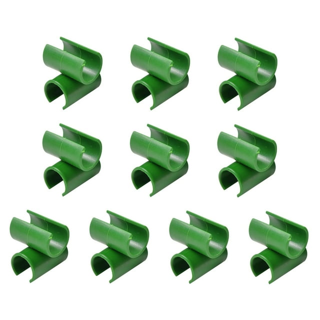 Hebilla de plástico flor ratán Clip verde jardín planta conector estaca 10 piezas Zulema Hebilla cruzada