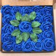 thumbnail image 1 of Caja de regalo de rosas de espuma de polietileno, 25/50 unidades, flores artificiales falsas, decoración de boda, flores para sujetar, 1 of 6