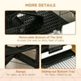 thumbnail image 6 of PawHut Small Animal Cage with Wheels, Portable Bunny Cage 6-Tier, 6 of 9