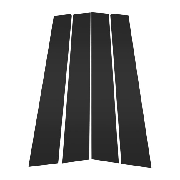 Recorte de ventana del pilar de la puerta del automóvil Unique Bargains 4 Pcs para Honda City 2003-2008 Negro