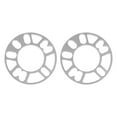 thumbnail image 1 of Miangastore Entretoises Universelles pour Roues Argent 2 Pcs 5.97X5.97X0.39 Po Alliage d'Aluminium, 1 of 8