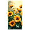 thumbnail image 3 of Floral Backdrop Banner with Roses Sunflowers and Leaves for Wedding Decoration Photography Party Background Romantic Event Decor Floral Arrangement, 3 of 4