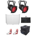 thumbnail image 1 of 2) Chauvet DJ Slimpar Pro QZ12 D-Fi USB RGBA Wash Lights+Bag+Facade+Transceivers, 1 of 18