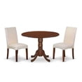 thumbnail image 2 of East West Furniture Dining Room Set Mahogany, DLDR3-MAH-01, 2 of 6