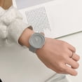 thumbnail image 3 of Women Watch Square Dial Pointer Display Adjustable Anti-shock Wear-resistant Time Faux Leather Strap Ladies Analog Quartz Watch Casual Clock for Business, 3 of 5