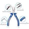 thumbnail image 3 of SPEEDWOX Long Nose Pliers Wire Cutters 5 inch Micro Side Cutting with Spring Fine Pliers Precision Small Jewelry Making Tool Serrated Jaws Professional Handle Craft Chrome Vanadium Steel, 3 of 3