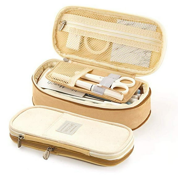 Pencil Case Pouch Large Pencil Pouch Stationery Pen Bag Makeup Bags for Sch*ool Te*en Gi*rl Bo*y Men Women