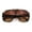 Tortoise - Brown, variant on Oversized Racer Shield Plastic Bold Mogul Mobster Sunglasses Tortoise - Brown