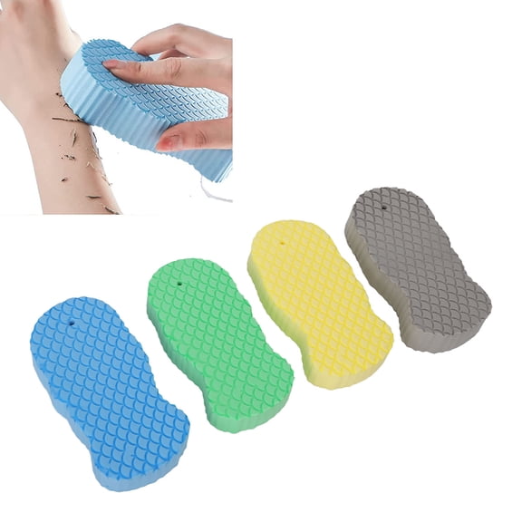 Esponja ultra, liviana 4pcs bañera esponja de esponja lisa 3d exfoliante exfoliante pvc para piel muerta para el hoger