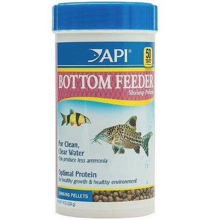 API Bottom Feeder Shrimp Pellets, Fish Food, 1.5 oz