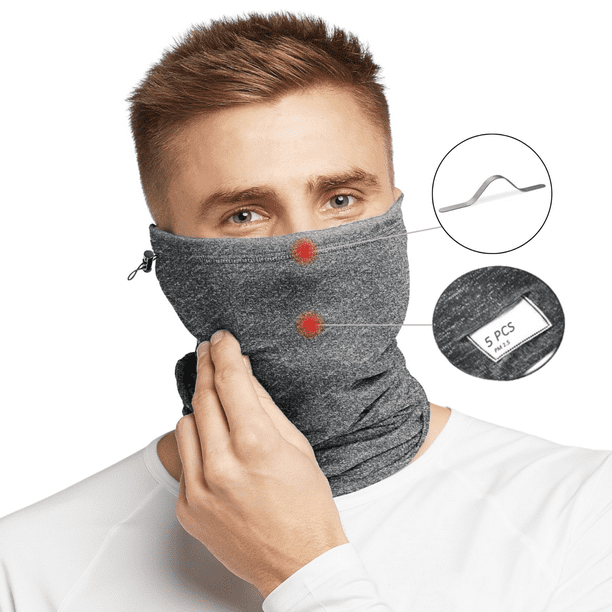 GATOR X UPF 50+ Neck Gaiter with Filter, Drawstring & Nose Clip